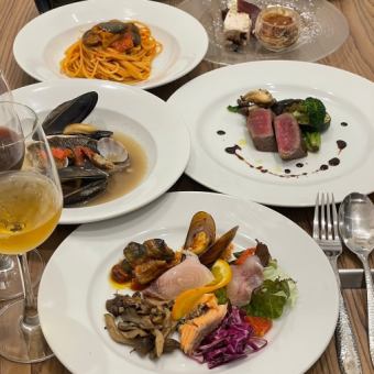 【ディナーChefコース】オーナーシェフ厳選食材を使った特別なフルコース全7品8000円(税込)