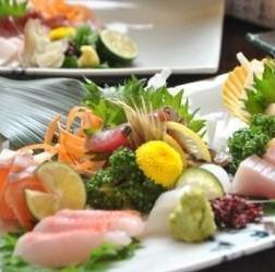 Assortment of 5 pieces of sashimi