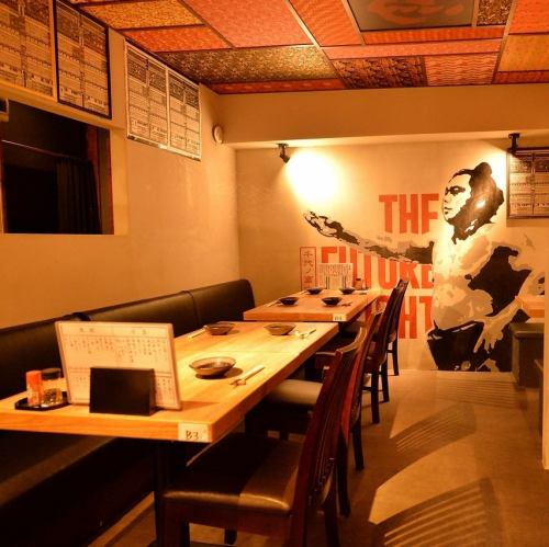 The Japanese-style interior of the restaurant allows you to relax in a calm atmosphere.Enjoy it with your family, loved ones, and close friends in a variety of situations.