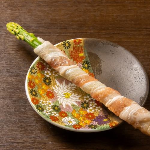 One asparagus roll