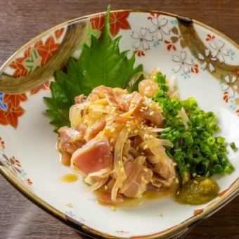Chicken tataki with ponzu sauce