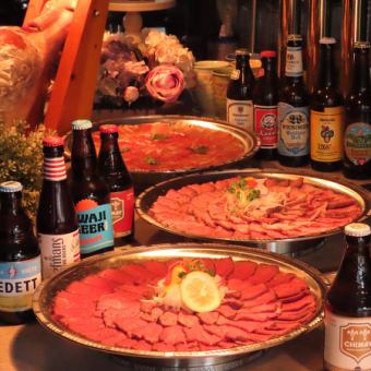 1番人気"肉5種付"ビュッフェ30種以上出来立オーダービュッフェ6種食飲放題7500→6000※貸切40名~