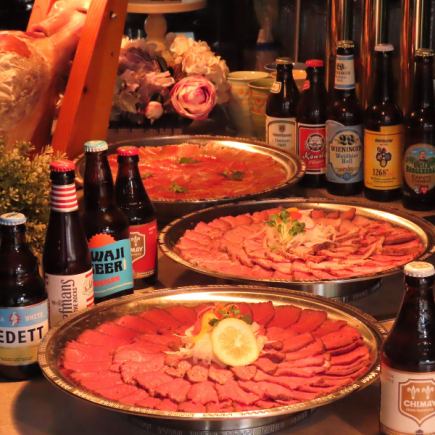 最受欢迎的套餐是【5种肉套餐】,有30种自助餐菜品、6种现点现做的自助餐菜品、80种饮料无限畅饮。