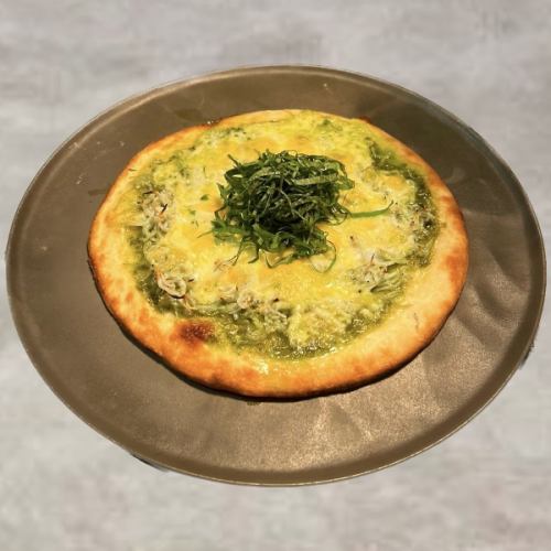 しらすと大葉のピザ