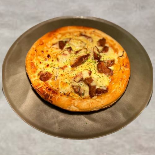 豚ハラミの照り焼きピザ