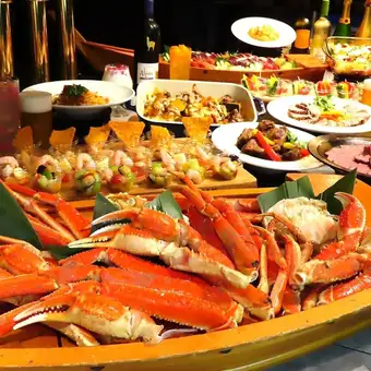 【송년회】즈와이 게 첨부!!!호화 뷔페 130종/1730-2100까지 개최/최대 3.5H/8000엔