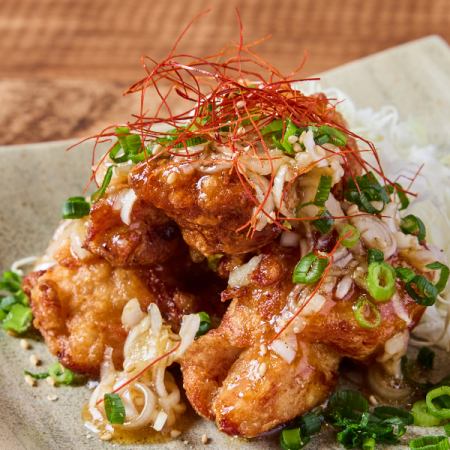 秘伝の出汁唐揚げ　油淋鶏