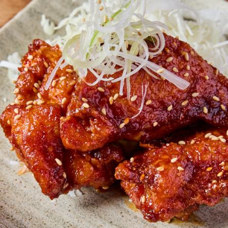 秘伝の出汁唐揚げ　激辛ヤンニョム