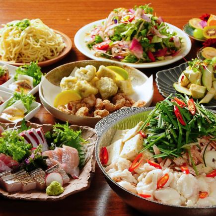 【なにわ黒牛もつ鍋コース3480円】飲み会に◎黒毛和牛もつと大阪産野菜をこだわりの絶品出汁で！