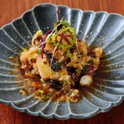 泉だこの胡麻ぽん酢和え