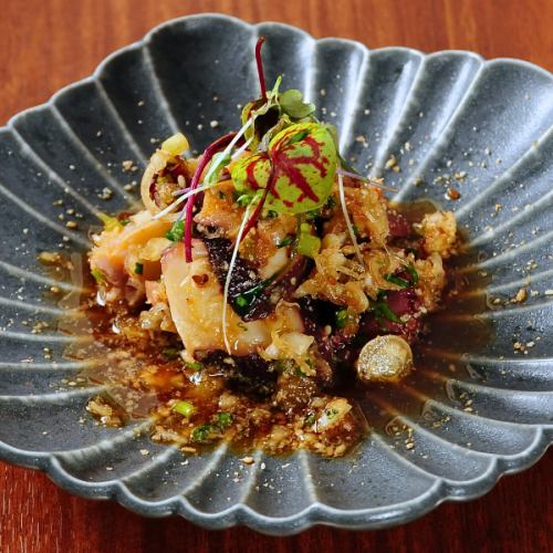 泉だこの胡麻ぽん酢和え