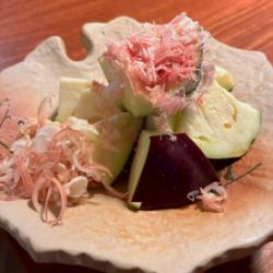 泉州水茄子ぶつ刺し