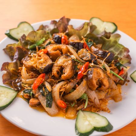 香茅辣椒炒鰻魚