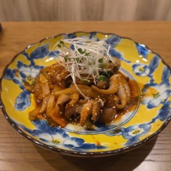イイダコ辛炒め