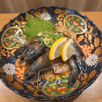 "天使の海老"の特製醤油漬け