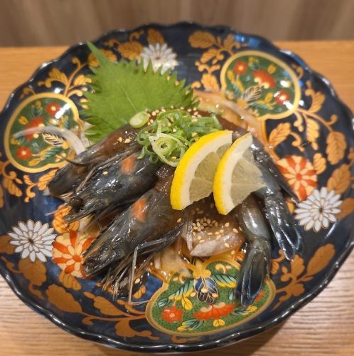 "天使の海老"の特製醤油漬け