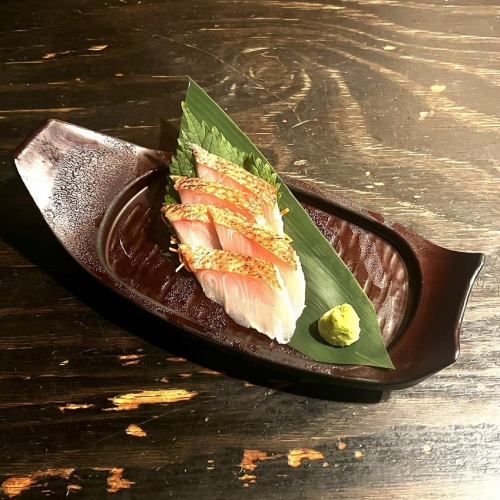 Golden sea bream sashimi