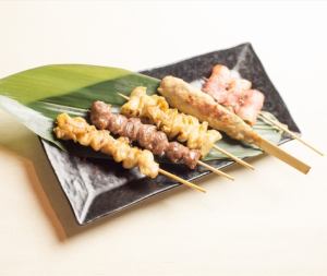 Assortment of 5 types of skewers