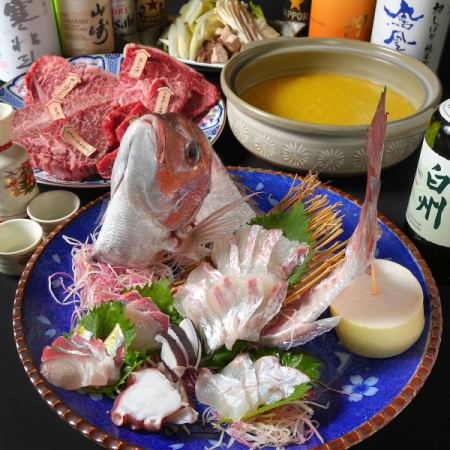 [Ishibashi Welcome/Farewell Party Course] Wagyu steak + beef tongue shabu-shabu and other luxurious hotpots, 120 minutes of all-you-can-drink/10 dishes in total, 7,700 yen (tax included)