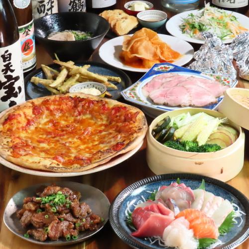 6月【鍋なしコース】新鮮刺身盛り、黒毛和牛カルビ焼きなど120分飲放題付全8品6000円(税込)