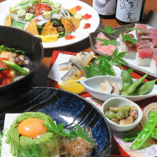 5,000日元套餐很受欢迎☆还有土佐顾客套餐和6,000日元套餐。