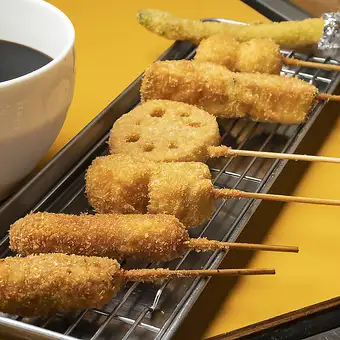【お得な宴会コース】大阪風串カツコース☆2時間飲み放題付き☆10品/3630円(税込)