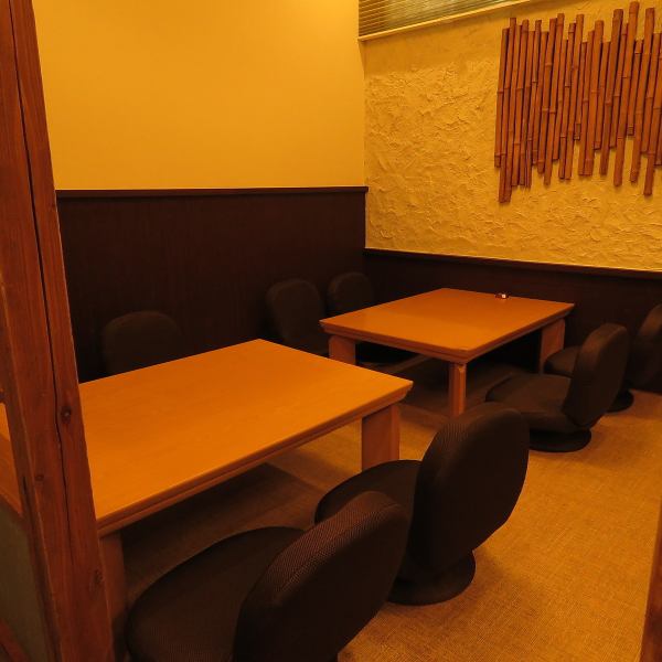 Tatami mat seats are also available♪The restaurant has an atmosphere.It can be used by many people, such as family members and those returning from work.