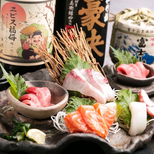 <<Carefully selected fresh fish at a low price☆>> Assortment of 6 kinds of sashimi