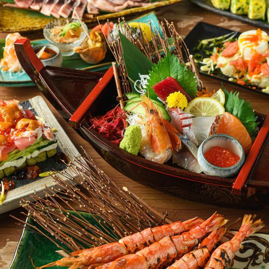 【土曜日限定１７時まで】海鮮食べ放題90分♪大人3520円　小学生1760円　６０歳以上3080円