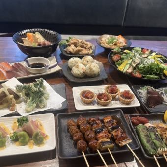 【2H飲放付】12品 5,000円！豪華な食材♪名物うみかぜ椎茸・焼鳥・お造り