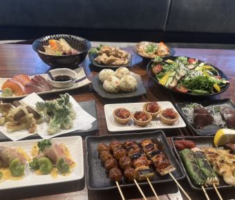 【2H飲放付】12品 5,000円!豪華な食材♪名物うみかぜ椎茸・焼鳥・お造り