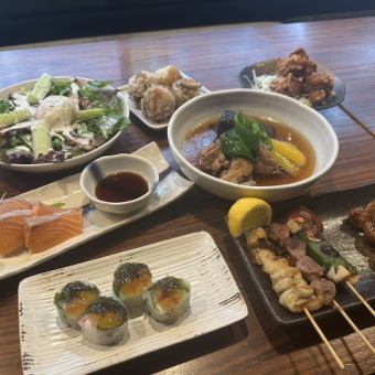 【2H飲放付】全8品3,500円！定番メニューが勢ぞろい！鶏料理を堪能