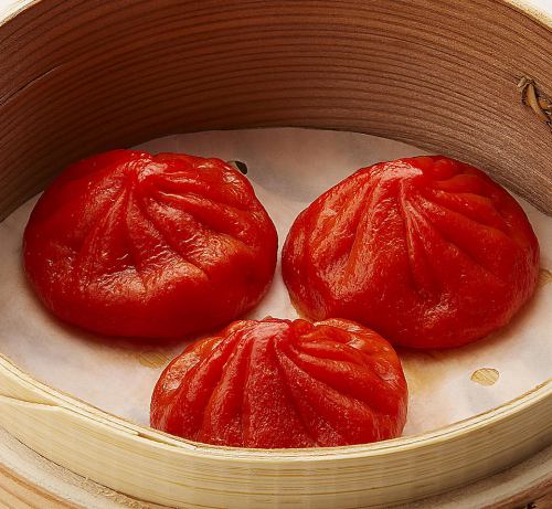 Tomato Xiaolongbao (soup dumplings) 3 pieces