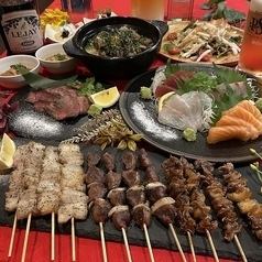 [120 minutes all-you-can-drink included] 4 types of sashimi/beef tongue steak/clay pot chicken rice, etc.!