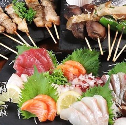 [For spring gatherings ◎ 120 minutes all-you-can-drink included] Luxurious 8-dish "6,500 yen course" including 6 kinds of sashimi and beef tongue steak