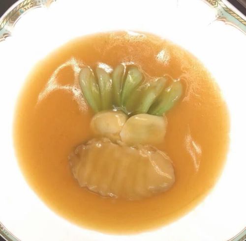 Braised abalone in homemade oyster sauce