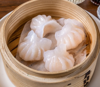 Steamed shrimp dumplings (4 pieces)