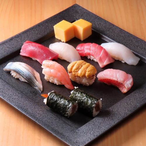 ≪旬魚を使用した壱重のお寿司を満喫できる≫ 1.1万円コース ￥11,000（税込）