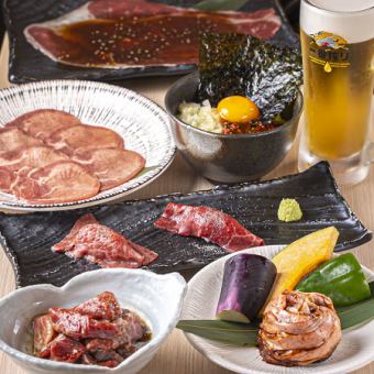 赤身焼きしゃぶや近江牛希少部位が堪能できるコース★全16品120分飲み放題付【松】