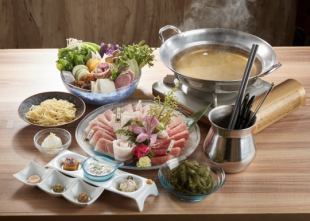 【人気・定番宴会向け】極上和豚100%金武アグーしゃぶしゃぶコース