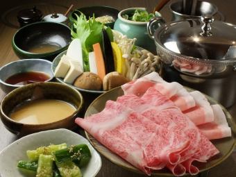 음료제 포함 사가규 쿠라한 A5&백금돼지의 특선 MIX 프레지르 6,000엔(부가세 포함)