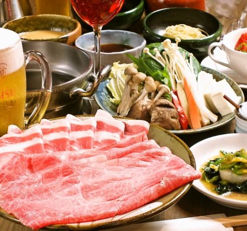 [一盤] Sha鍋宴會套餐3，300日元（含稅）〜