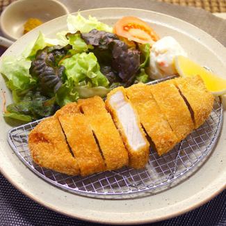 南洲農場のローストンカツ定食