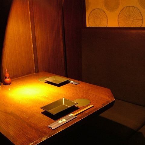 There are plenty of modern Japanese-style private rooms ♪ The calm space is perfect for dates ◎