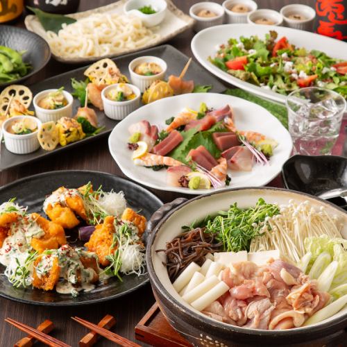 <From 11/19>《Private room guaranteed》【Taste (Hot pot) course】8 dishes, 2 hours all-you-can-drink 4400 yen (tax included) ⇒ 4000 yen (tax included)