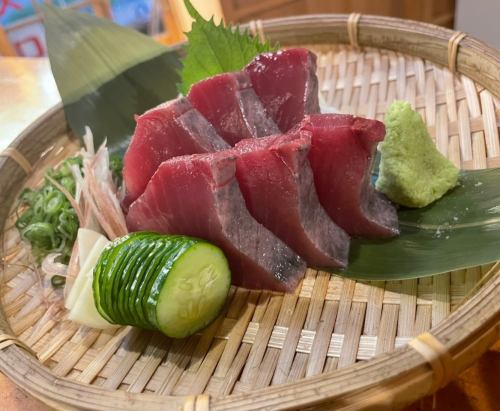 生カツオの刺身