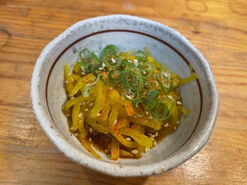 刻みたくあん一味ポン酢