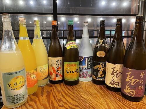 焼酎・果実酒の種類も豊富!
