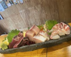 Assortment of 3 kinds of sashimi
