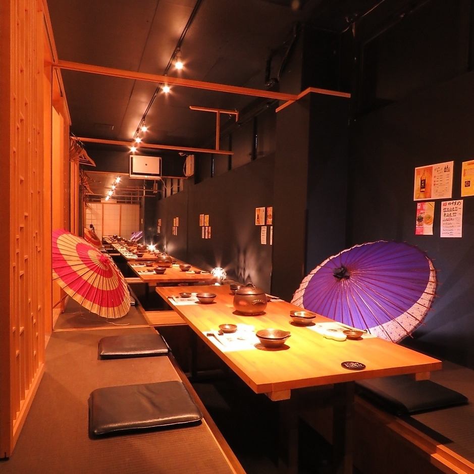 最大50名まで受付可能の個室を完備!安心の『一人一皿』コースも